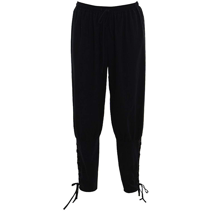 Men's Fashion Elastic High Waisted Costume Jodhpurs Comfort Sweatpants ...