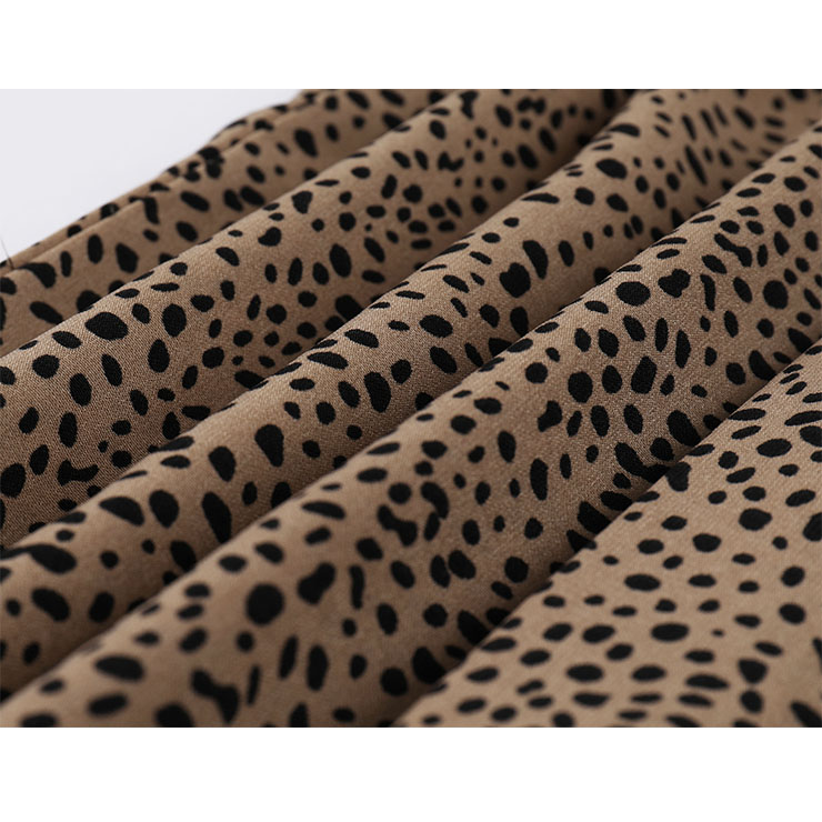 Comforatable Long Waist Blouse Top, Fashion Casual Leopard Shirt, Oversize Fashion Leopard Top, Cozy Loose Waist Homewear, Fashion Daily Casual Shirt, #N22123