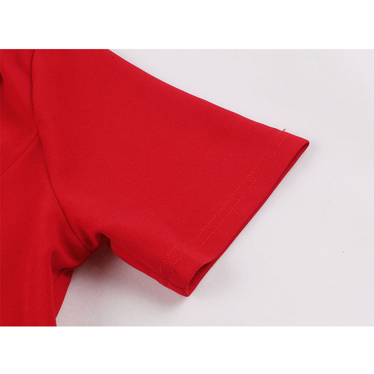 Sexy A-line Dress, Button Dress, Vintage Dresses for Women, High Waist Dresses for Women, Lapel Dress for Women, Daily Solid Color Dress,High Waist Midi Swing Dress, #N20967