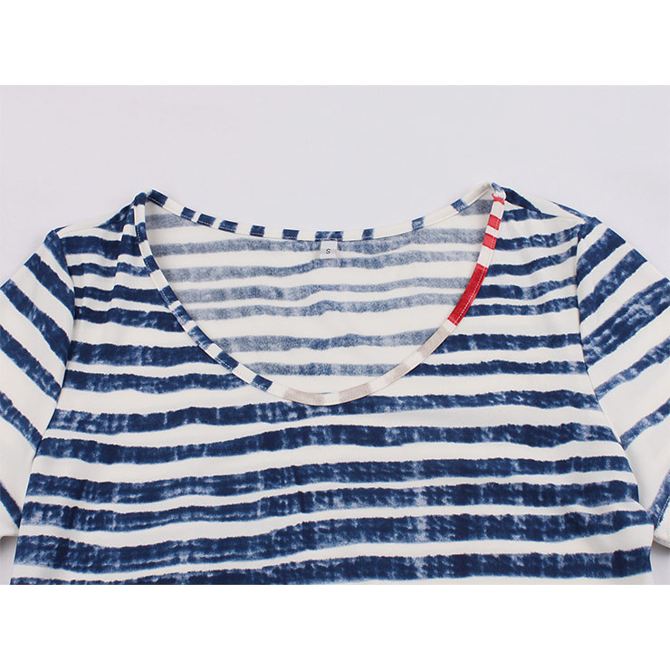 Short Sleeve,Round Neck Casual Tops,Multicolor top,Women