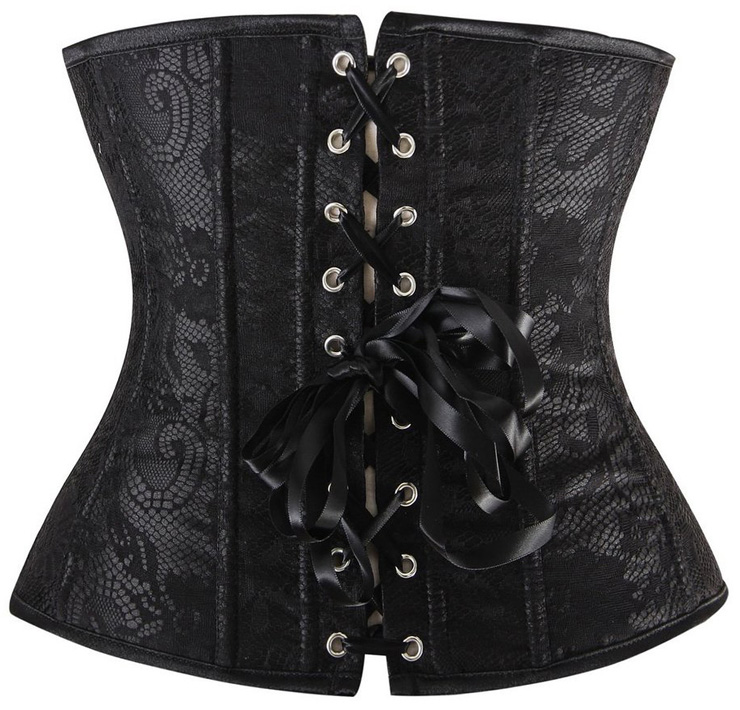 Jacquard Floral Underbust Cupless Corset – Waist Cincher Shaper, Women's, New With Tags