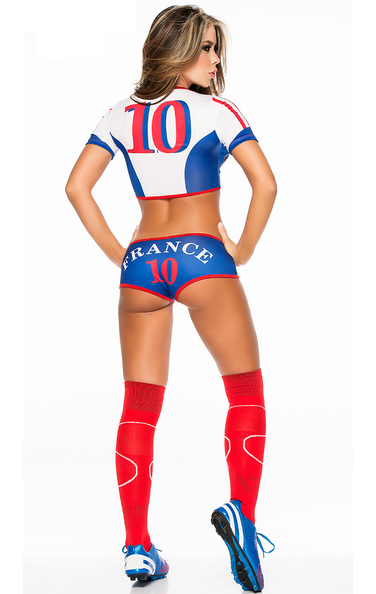 France Soccer Player Costume, Vive La France Costume, French Soccer Costume...