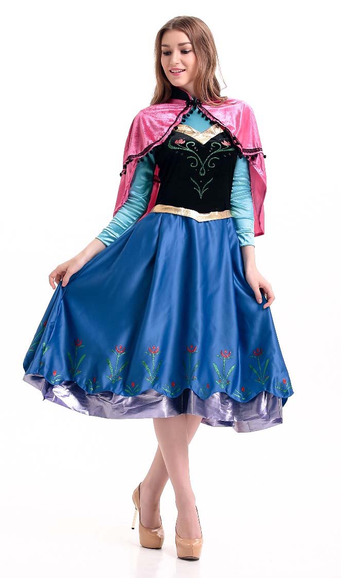 Sexy Anna Costume, Fairy Tale Costume, Frozen Anna Costume, Princess An...