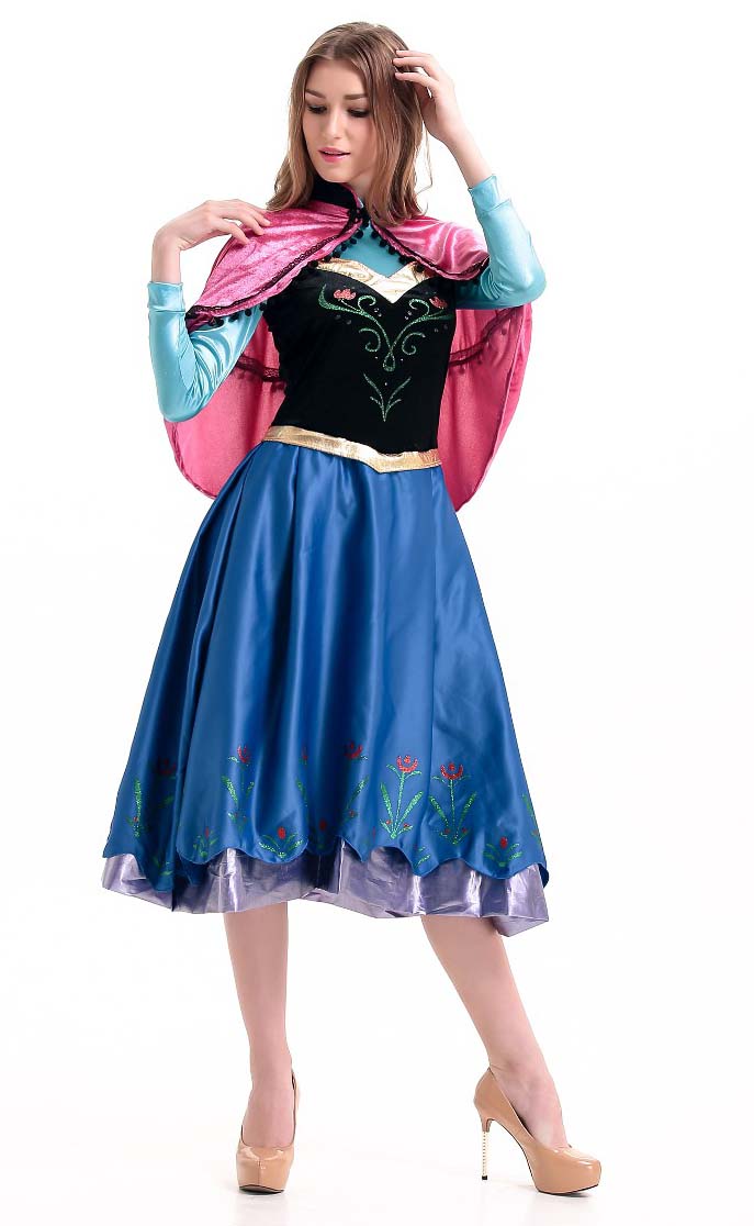 Sexy Anna Costume, Fairy Tale Costume, Frozen Anna Costume, Princess An...
