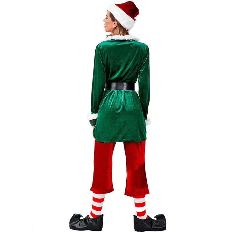 Adult Santa Elf Costume Elite, Super Deluxe Santa