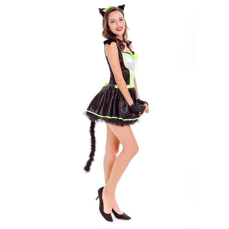 Furry Cat Costume, Cute Cat Costume, Womens Cat Costume, Furry Cat Outfit, Animal Costume, #N14745