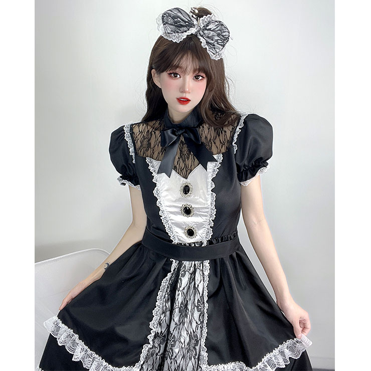 Traditional House Maid Costume, French Maide Costume, Sexy Maiden Cosplay Costume, Adorable Japenese Anime Housemaid Costume, Halloween Maid Cosplay Adult Costume, #N22019