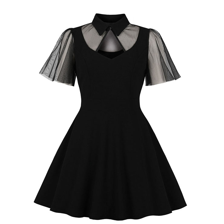 Gothic Style A-line Swing Dress, Retro Dresses for Women 1960, Vintage Dresses 1950