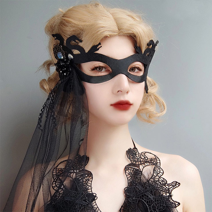 Halloween Sexy Medusa Devil Masks, Costume Ball Masks, Masquerade Party Mask, Adult and Child Mask, Gothic Sexy Eye Mask, Animal Masks, Halloween Devil Cospaly Mask, Anime Cosplay Mask, #MS21797