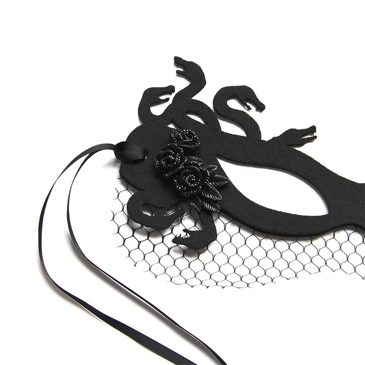 Halloween Sexy Medusa Devil Masks, Costume Ball Masks, Masquerade Party Mask, Adult and Child Mask, Gothic Sexy Eye Mask, Animal Masks, Halloween Devil Cospaly Mask, Anime Cosplay Mask, #MS21799