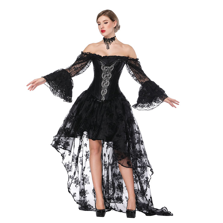 Gothic Corset and Skirt Sets, Women