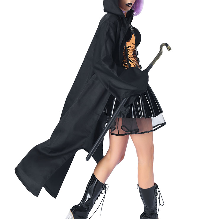 Retro Overbust Corset Skirt Set, Sexy Gothic Black Burlesque Halloween Vampire Corset Skirt Set, Gothic Corset Costume, Gothic Halloween Costume, Steampunk Corset for Women, Steel Boned BodyShaper Corset, Sexy Overbust Corset, #N21781