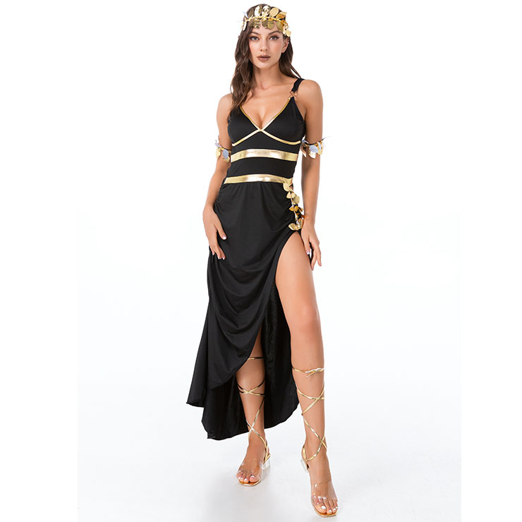 Hot Sale Halloween Costume, Black Egyptian Costume, Cosplay Adult Halloween Costume, Women