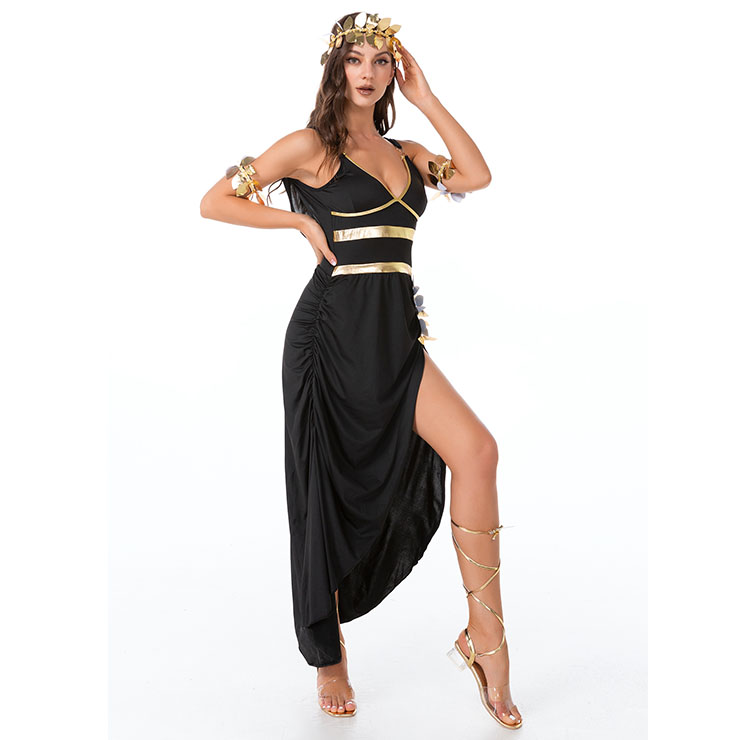 Hot Sale Halloween Costume, Black Egyptian Costume, Cosplay Adult Halloween Costume, Women