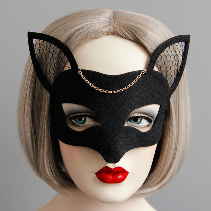 Adult Halloween Masquerade Party Fox Half Mask MS13003