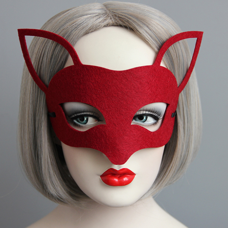 Adult Halloween Masquerade Party Fox Half Mask MS13005