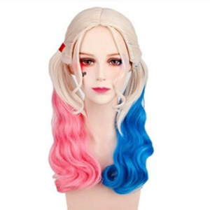 Harley Quinn Wings, Cheap Ponytail Wigs, Girls Beauty Wig, Wig for Cosplay,  Lolita Long Curly Ponytails, Halloween Costume Cosplay Wig, #MS12707