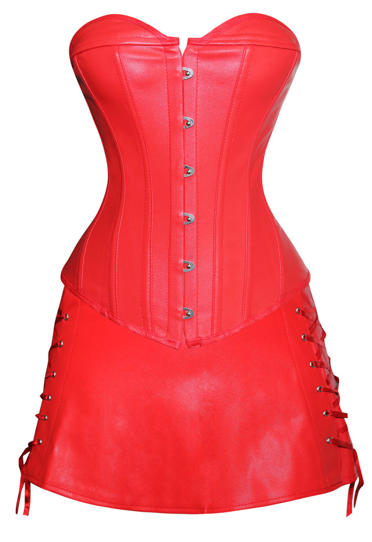Leather Corset & Skirt Set M3155