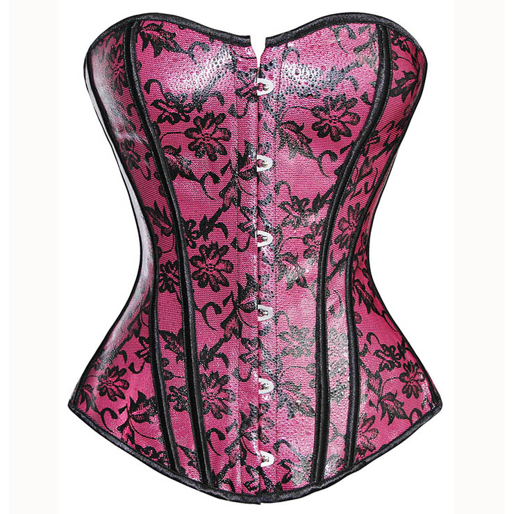 Leather Floral Fantasies Corset N2224