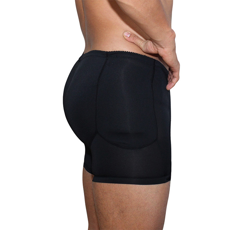 Men's Sexy Black Boxer Shorts Elastic Underpants Breathable Male ...