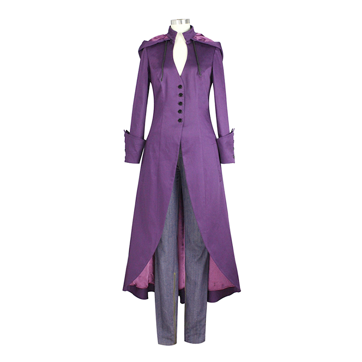 Victorian Gothic Vampire Frock Coat Medieval Renaissance Hoods Lace-up ...