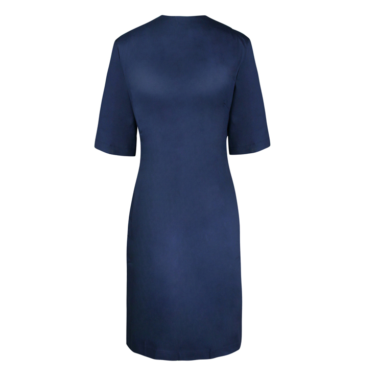 Modest Vintage Ladies Half Sleeve Midi Dress N11939