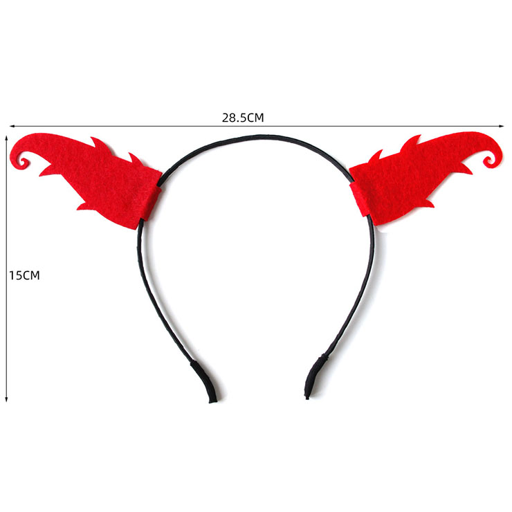 Women Sheep Horn Headdress Lace Flower Veil Headband For Halloween Party Christm