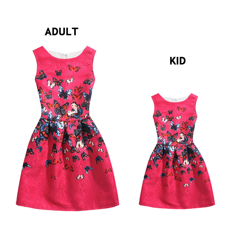 hot pink 50s dress
