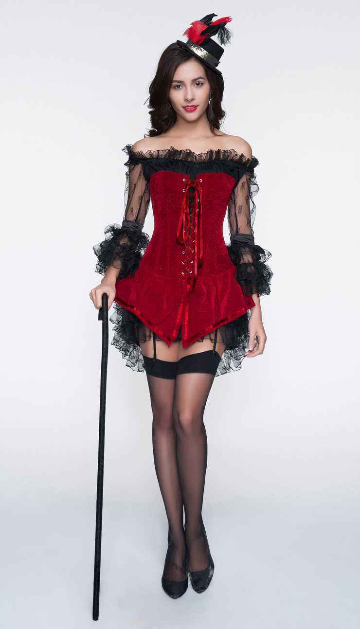 red velvet corset dress