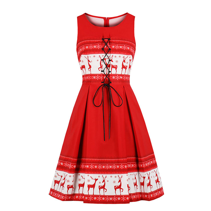 womens white christmas dress
