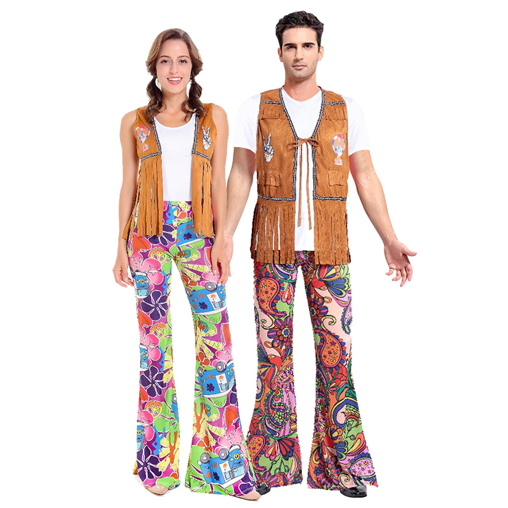 60's Retro Hippie Couples Costume N14755