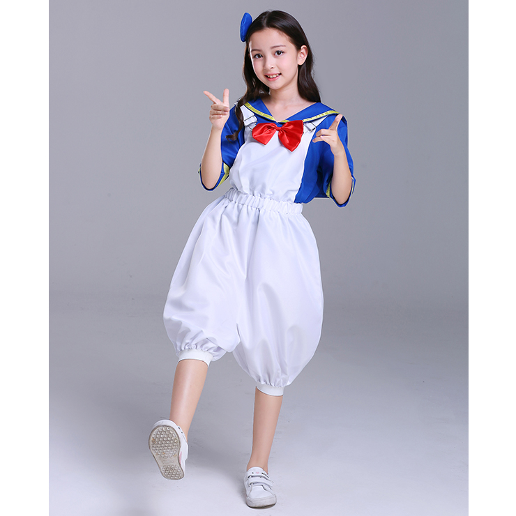 Sailor Costume, White Sailor Costume, Retro Sailor Cosplay Costume, Classical Style Sailor Role Play Costumes, Sailor Cosplay Set, Sailor Parentage Clothes, The Parent-child Attire, #N18305