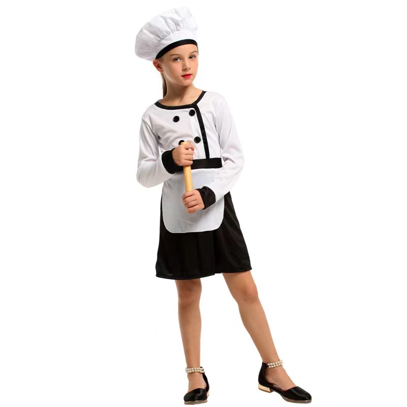 Hot Cook Costume, Sexy Cook Set, Sexy Cook Cosplay Costume, Sexy Cook Uniform Lingerie, Sexy Cook Uniform Halloween Costume, Cook Lovely Costume, Cook Children Cosplay Set,#N22948