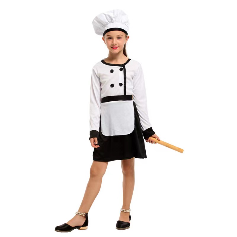 Hot Cook Costume, Sexy Cook Set, Sexy Cook Cosplay Costume, Sexy Cook Uniform Lingerie, Sexy Cook Uniform Halloween Costume, Cook Lovely Costume, Cook Children Cosplay Set,#N22948