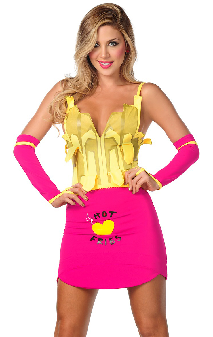 Women S Sexy French Fries Funny Costume N7199