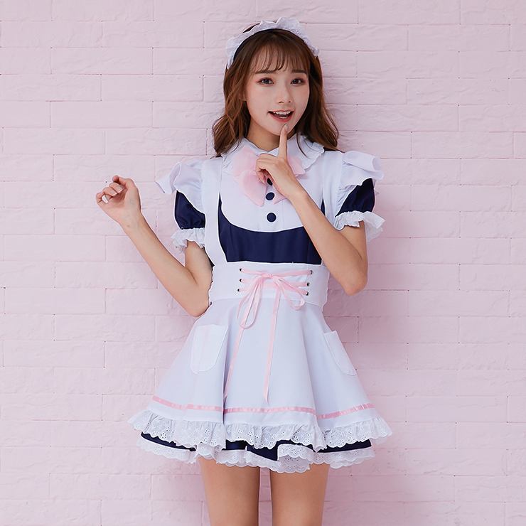 Traditional House Maid Costume, French Maide Costume, Sexy Maiden Cosplay Costume, Adorable Japenese Anime Housemaid Costume, Halloween Maid Cosplay Adult Costume, #N19466