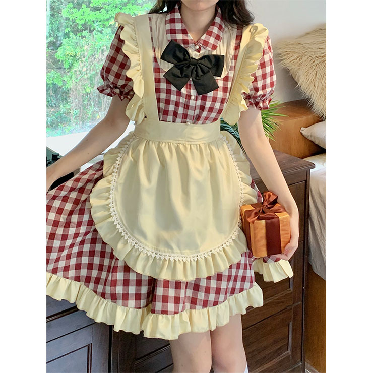 Traditional House Maid Costume, French Maide Costume, Sexy Maiden Cosplay Costume, Adorable Japenese Anime Housemaid Costume, Halloween Maid Cosplay Adult Costume, #N21829
