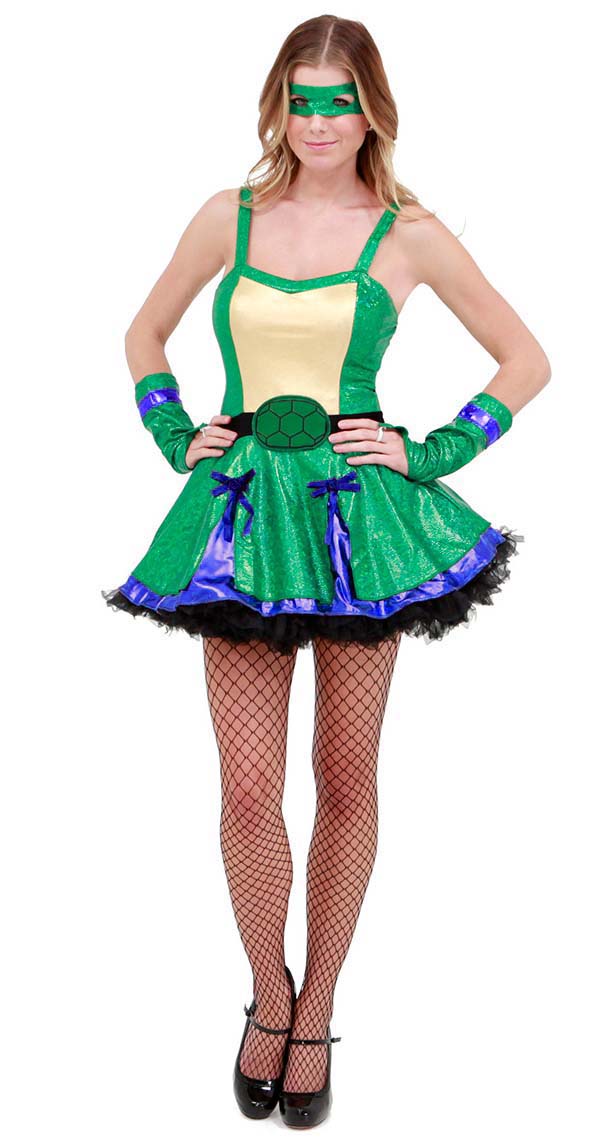 Sexy Green Ninja Turtle Costume N10444