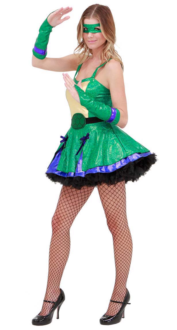 Sexy Green Ninja Turtle Costume N10444