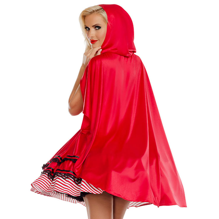 Little Red Costume, Sexy Red Riding Hood Costume, Little Red Riding Hood Costume, Sexy Adult Halloween Costume, #N18684