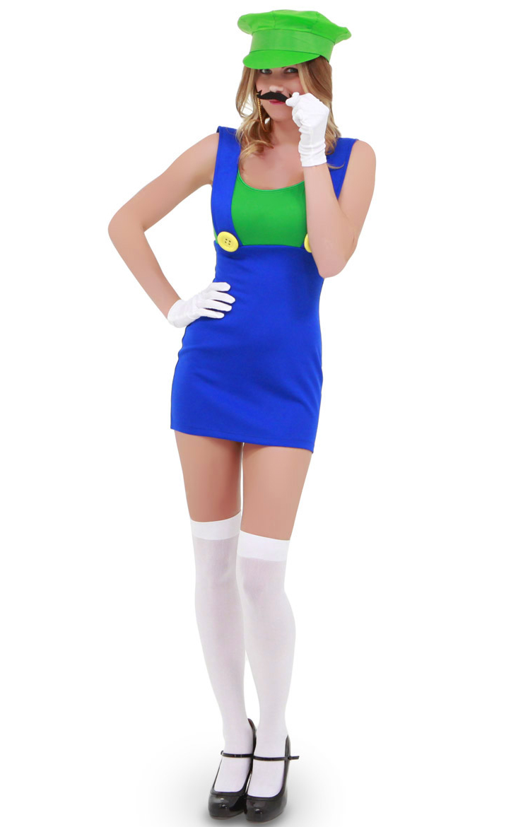 Sexy Luigi Plumber Costume N7920.