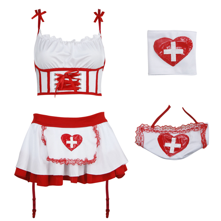 Hot Nurse Bedroom Costume, Sexy Nurse Lingerie, Sexy Nurse Cosplay Costume, Nurse Teddy Lingerie, Sexy Nurse Uniform, Nurse Temptation Costume, #N18430