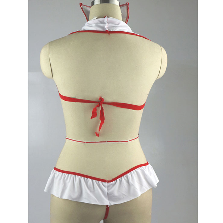 Hot Nurse Costume, Sexy Nurse Lingerie, Sexy Nurse Cosplay Costume, Nurse Teddy Lingerie, Sexy Nurse Uniform, Nurse Temptation Costume, #N19267