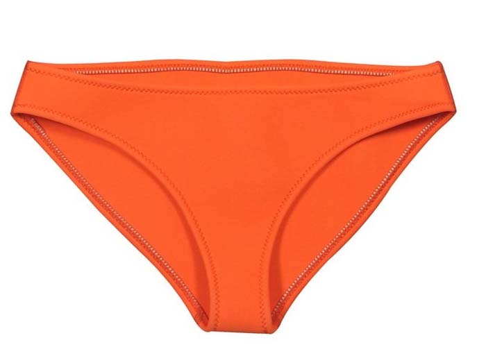 Sexy Orange Choker Neoprene Bikini Set BK10620