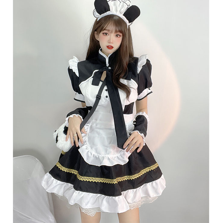Sexy Animal Costume, French Maide Costume, Sexy Maiden Cosplay Costume, Adorable Anime Housemaid Costume, Halloween Panda Cosplay Adult Costume, #N22018