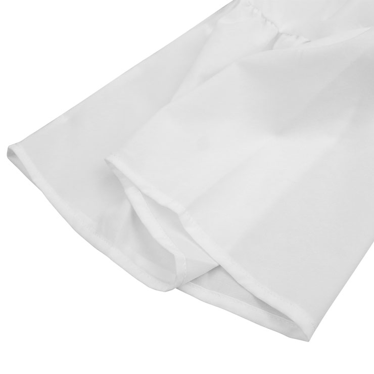 Elastic White Shirt, Cotton Blouse, Long Blouse Top, Cotton Blouse, Victorian Blouse, Sexy Tonic, Sexy Off the Shoulder Blouse, #N15316