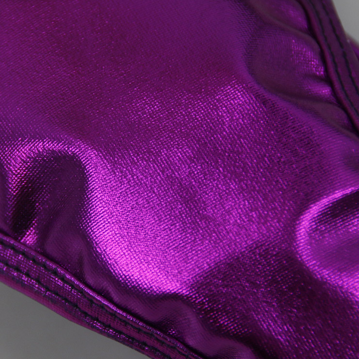Sexy Purple Faux Leather Thong, Sexy Night Club G-string for Women, Purple Leather Night Club Thong, Low Waist Leather G-string, Sexy Low Waist Night Club Thong, #PT16581