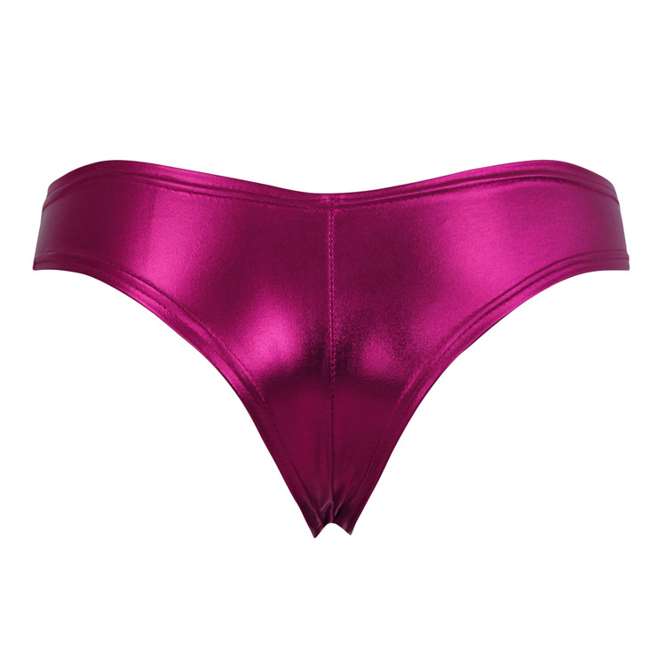 Sexy Rose Red Faux Leather Panty, Sexy Bodycon Panty for Women, Rose Red Faux Leather Night Club Panty, Bodycon Leather Panties, Sexy Night Club Bodycon Panty, Low Waist Tight Panties, #PT16479