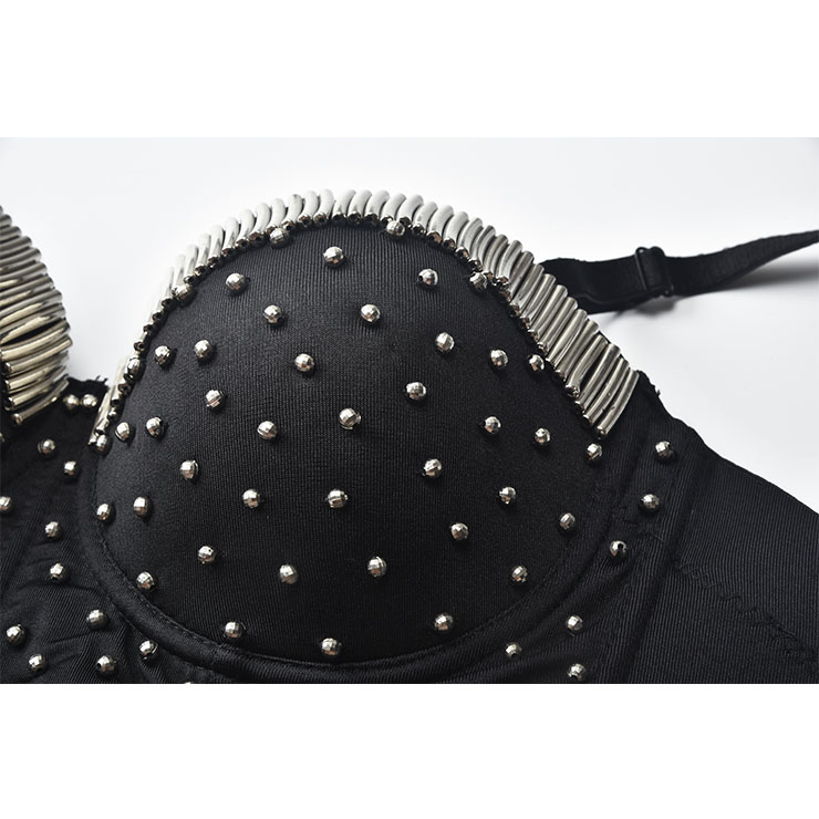 Sexy Tube Beading Strap Bustier Bra, Crop Top Vegan Bustier Bra, Sexy Bustier Bra, Sexy Black Bustier, B Cup Spaghetti Straps Crop Top, Sexy Clubwear Bustier,Clubwear Crop Top, #N20960