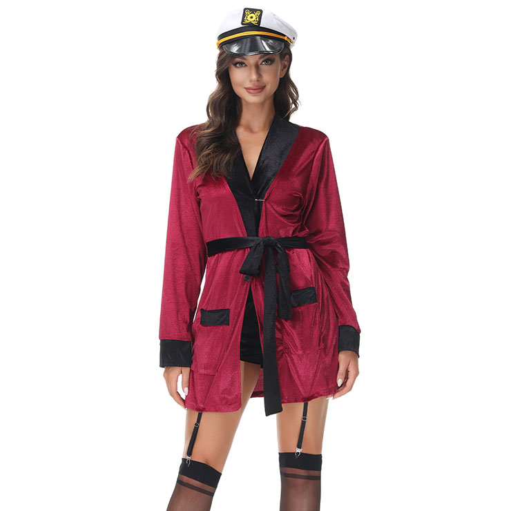 Sexy Stewardess Mini Dress, Sexy Pilot Costume, First Class Flirty Costume, Sexy Adult Pilot Costume, Adult Stewardess Halloween Costume, #N22034